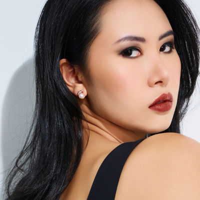 Pearly Lustre Leopard Freshwater Pearl Earrings WE00532 | RAINFOREST 4