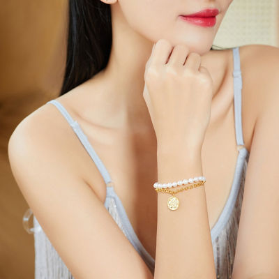 Pearly Lustre Asian Civilisations Museum Freshwater Pearl Bracelet WB00090 | New Yorker Collection 6