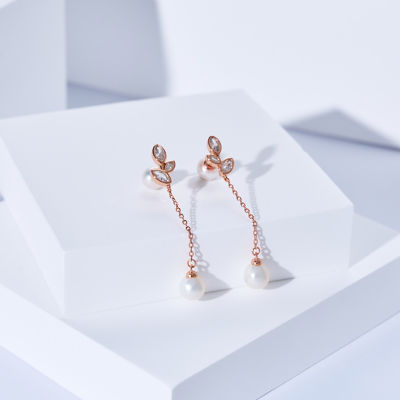 Pearly Lustre Garden City Freshwater Pearl Earrings WE00299 | Elegant Collection 4