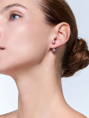 Pearly Lustre Interchangeable Freshwater Purple Pearl Earrings WE00424 | Possibilities 4