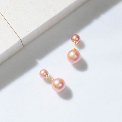 Pearly Lustre Interchangeable Freshwater Purple Pearl Earrings WE00424 | Possibilities 5