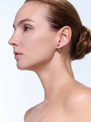 Pearly Lustre Interchangeable Freshwater Purple Pearl Earrings WE00424 | Possibilities 7