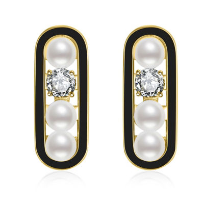 Pearly Lustre Top Grading Freshwater Pearl Earrings WE00534 | DECO 1