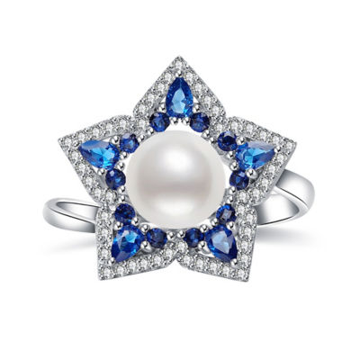 Pearly Lustre Ocean Star Freshwater Pearl Ring WR00033 1