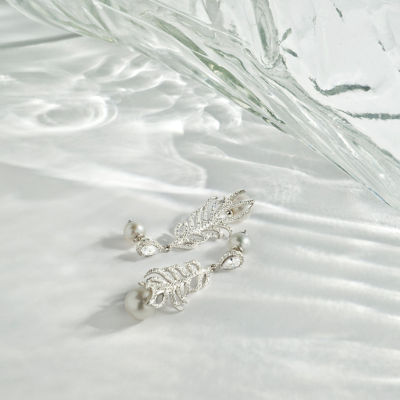 Pearly Lustre New Yorker Freshwater Pearl Earrings WE00389 | Wedding Series 2