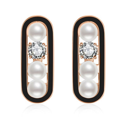 Pearly Lustre Top Grading Freshwater Pearl Earrings WE00535 | DECO 1