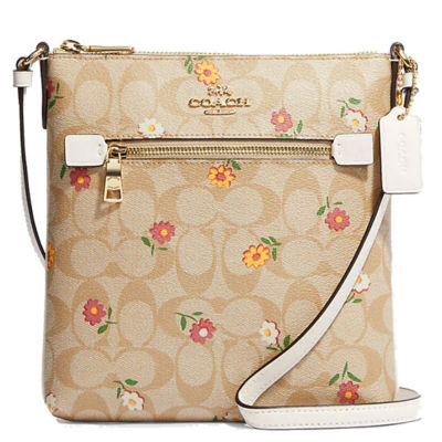 Coach Crossbody Bags Offers Online - Gold / Brown Black Mini Rowan In  Signature Canvas Womens