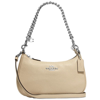 White coach shoulder on sale bag