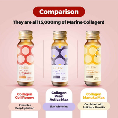 TRULIFE [Buy 1 Get 1 Free] TRULIFE Collagen Pearl Activa Max Sugar Free 15,000mg (8’S X 50ml) 6