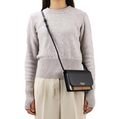 Burberry house cheap check crossbody clutch