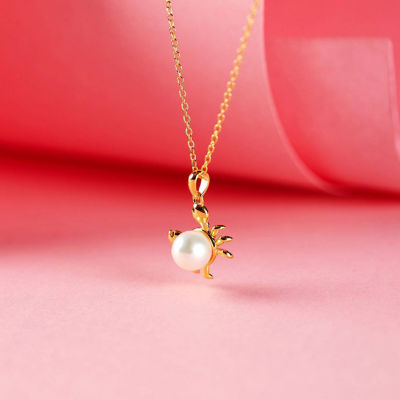 Pearly Lustre Singapore Chilli Crab Freshwater Pearl Necklace WN00022 | Wonderland 5