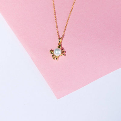Pearly Lustre Singapore Chilli Crab Freshwater Pearl Necklace WN00022 | Wonderland 8