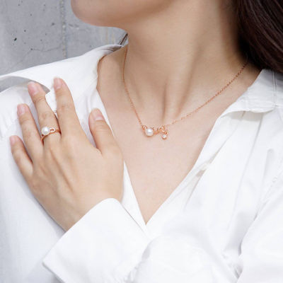 Pearly Lustre New Yorker Freshwater Pearl Love Necklace WN00088 5