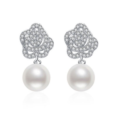Pearly Lustre Garden City Freshwater Pearl Earrings WE00131 | Elegant Collection 1