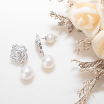 Pearly Lustre Garden City Freshwater Pearl Earrings WE00131 | Elegant Collection 4