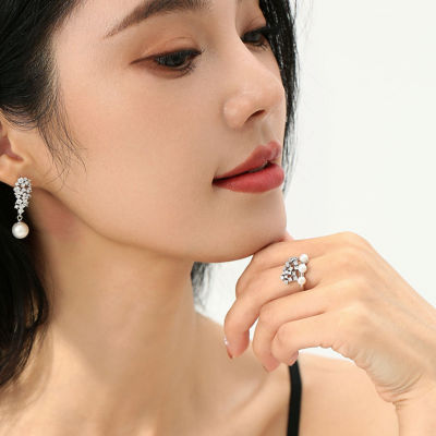 Pearly Lustre New Yorker Freshwater Pearl Ring WR00126 | Wedding Series 6