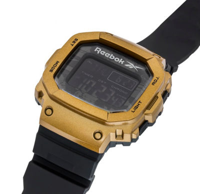 Reebok 骄傲的数字手表黑色/金色 RV-POD-G9PJPB-BS 4