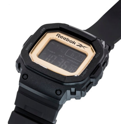 Reebok 骄傲的数字手表黑色/金色 RV-POD-G9-PBPB-B2 3