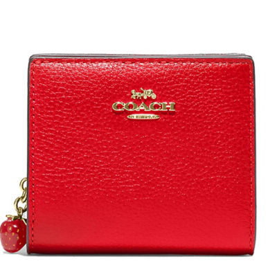 Buy Coach Snap Wallet With Strawberry Electric Red CH350 Online in ...