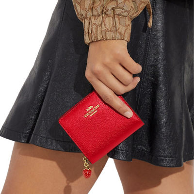 Red on sale coach wallet