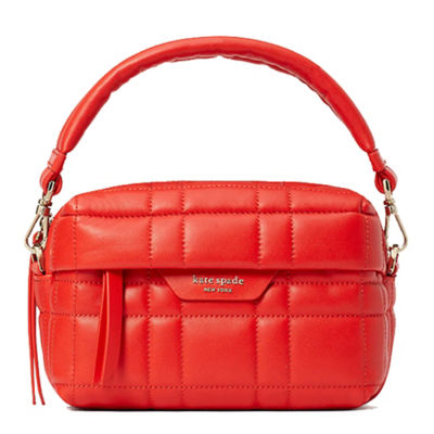 Kate Spade Softwhere Quilted Leather Small Convertible Crossbody Bright Red K7999