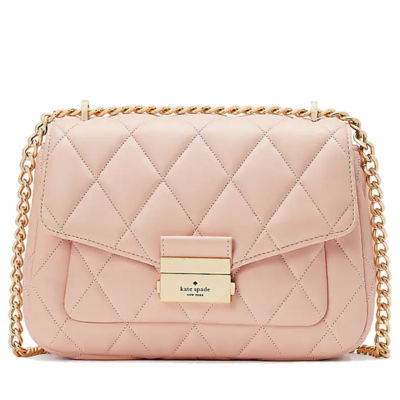 kate spade CARRY SMOOTH QUILTED LEAFショルダーバッグ