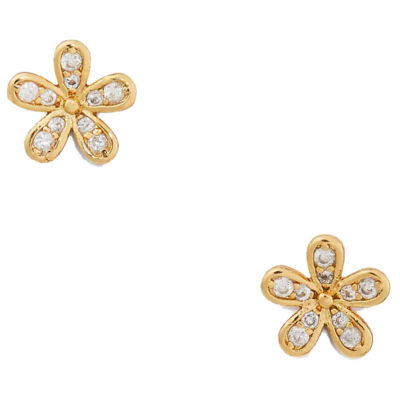 Buy KATE SPADE Gleaming Gardenia Flower Studs Clear Gold K6908