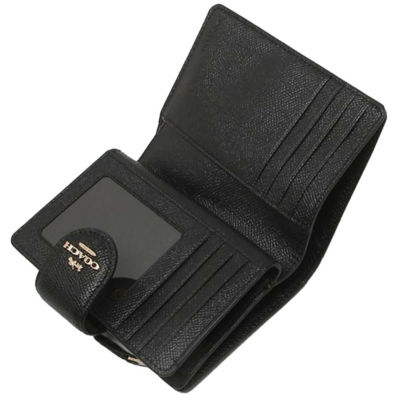 Coach Medium Corner Zip Wallet 6390 Black 4