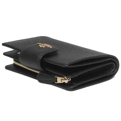 Coach Medium Corner Zip Wallet 6390 Black 6