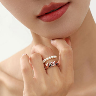 Pearly Lustre New Yorker Freshwater Pearl Duo Ring WR00103 | Mix&Match 6