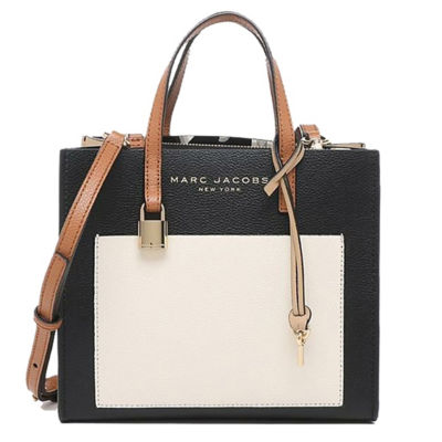 Buy Marc Jacobs Mini Grind Satchel Tote Bag Smoked Almond Multi ...