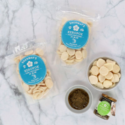 Shermay's Singapore Fine Food Shermay's The New Mrs Lee's Cookbook: Vol 2 with Fish Packet and Sambal Hijau Set 5