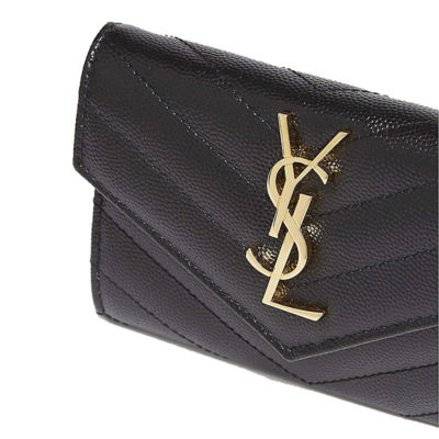 Monogram small envelope wallet in clearance grain de poudre embossed leather