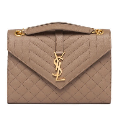 Ysl envelope large bag in best sale grain de poudre embossed leather