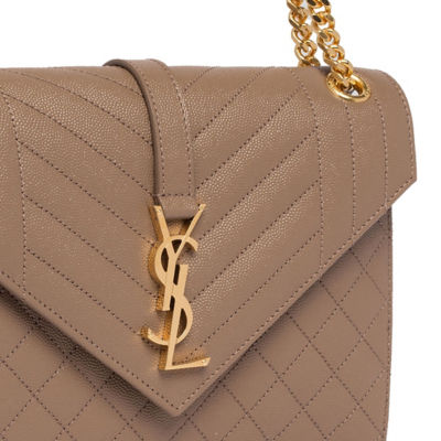 Saint laurent medium hot sale embossed leather envelope bag