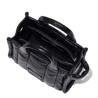 Marc Jacobs The Shiny Crinkle Leather Mini Tote Black H064L03FA22 4