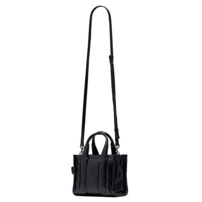 Marc Jacobs The Shiny Crinkle Leather Mini Tote Black H064L03FA22 5