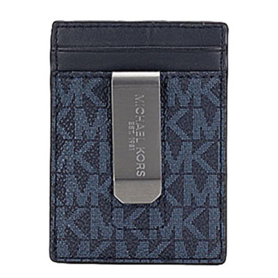 Michael Kors Logo Card Case with Bill Clip