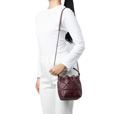  Tory Burch Willa Mini Bucket Bag : Clothing, Shoes