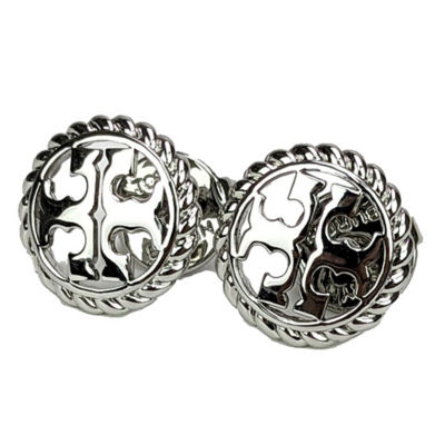 Tory burch rope on sale logo stud earrings