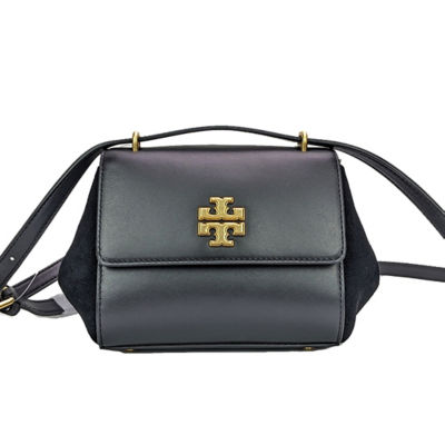 Buy Tory Burch Juliette Leather Suede Small Crossbody Black 89685 Online in Singapore iShopChangi