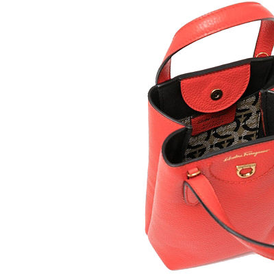 Buy Salvatore Ferragamo Calf Leather Small Gancini Crossbody Bag Candy