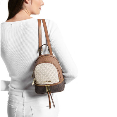 Michael kors rhea logo on sale backpack