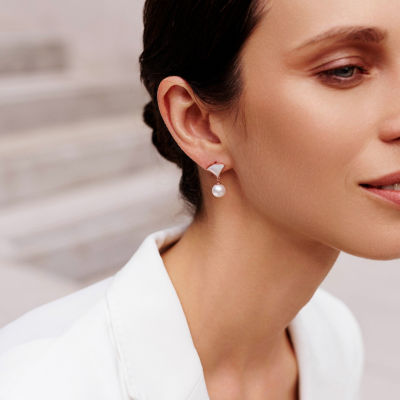 Pearly Lustre Elegant Freshwater Pearl Earrings WE00574 5