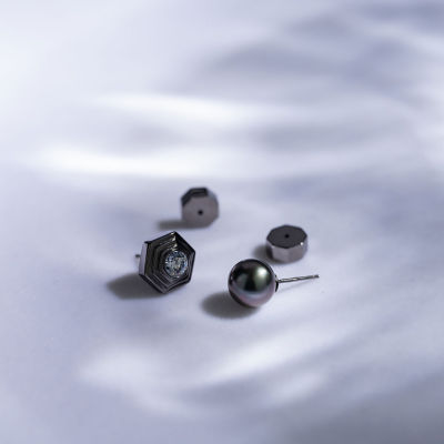 Pearly Lustre Tahitian Pearl Earrings WE00589 | HEXAGON 6