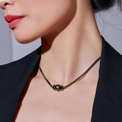 Pearly Lustre Tahitian Pearl Necklace WN00549 | HEXAGON 4