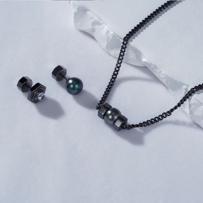 Pearly Lustre Tahitian Pearl Necklace WN00549 | HEXAGON 8