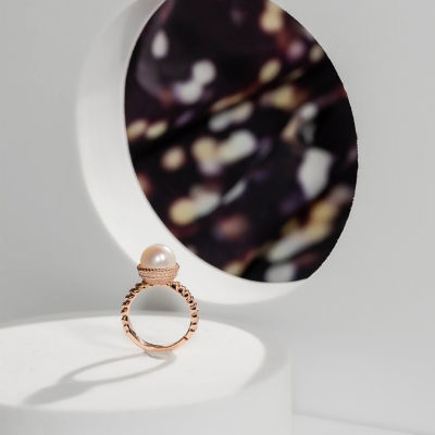 Pearly Lustre Asian Civilisations Museum Freshwater Pearl Ring WR00097 | New Yorker Collection 2