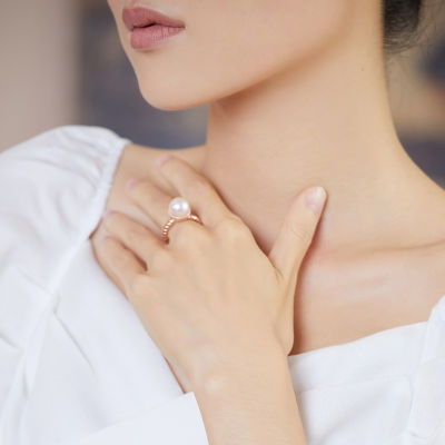 Pearly Lustre Asian Civilisations Museum Freshwater Pearl Ring WR00097 | New Yorker Collection 5