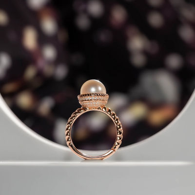 Pearly Lustre Asian Civilisations Museum Freshwater Pearl Ring WR00097 | New Yorker Collection 6